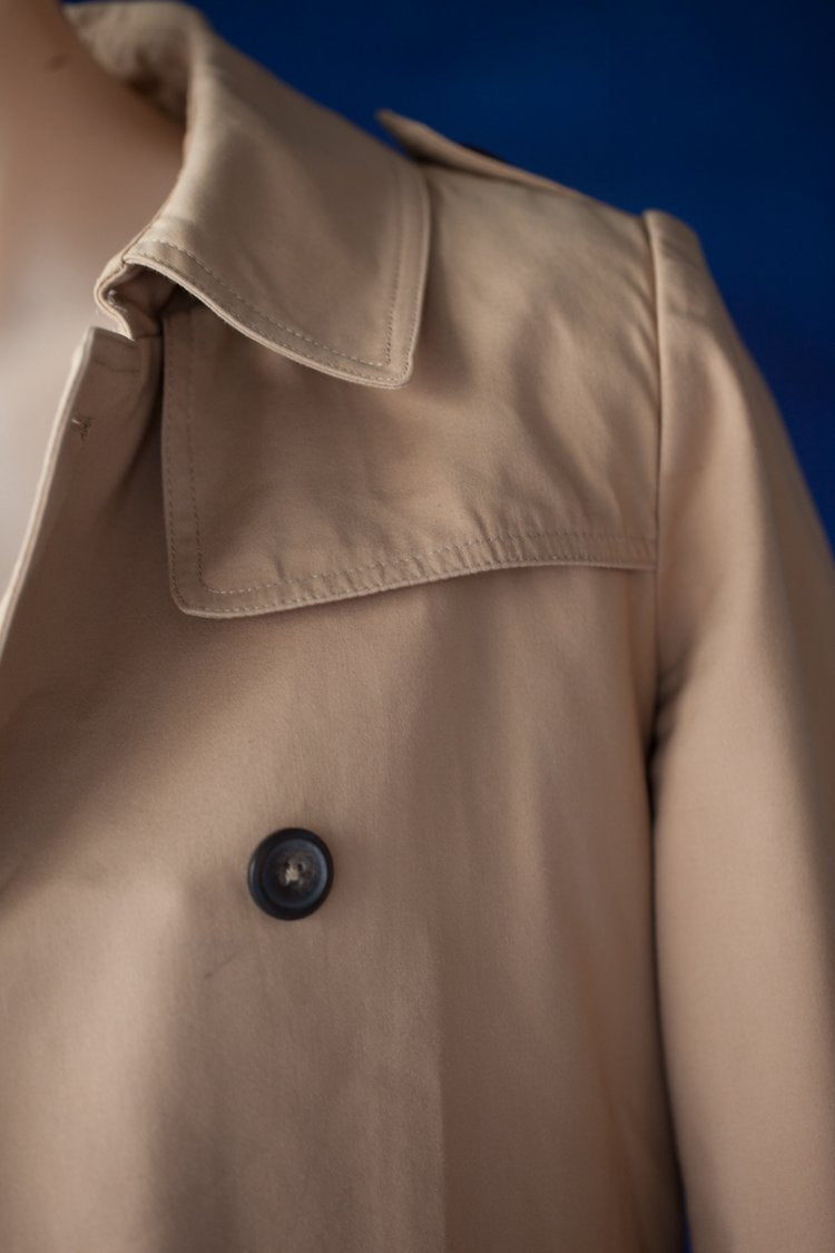 Burberyy-esque Short Trench Jacket - preloved