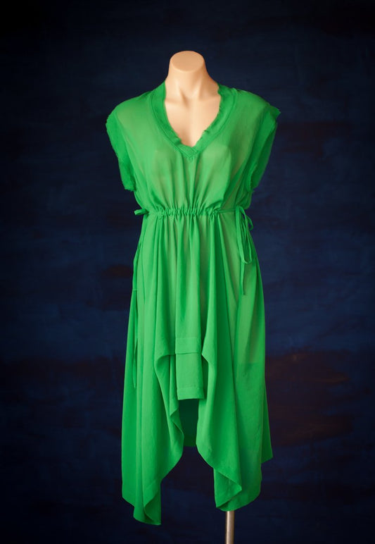 Floaty Atonement Green Dress