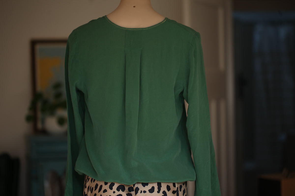 Jag Green Silk Shirt