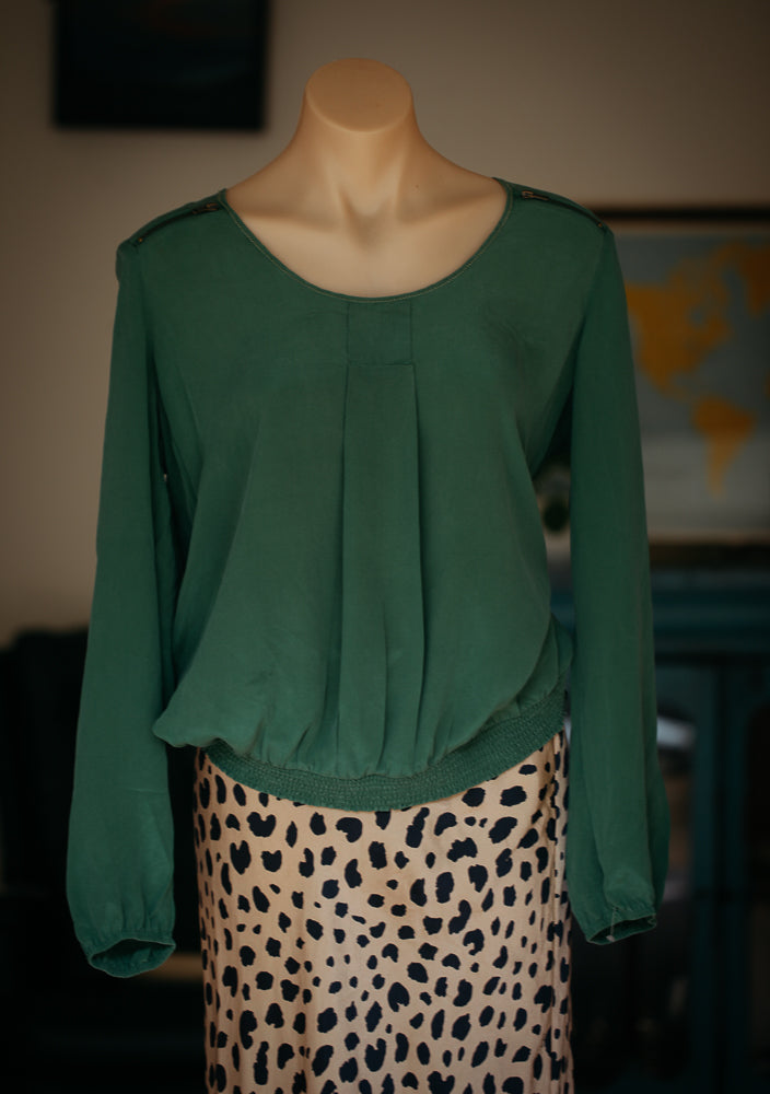 Jag Green Silk Shirt